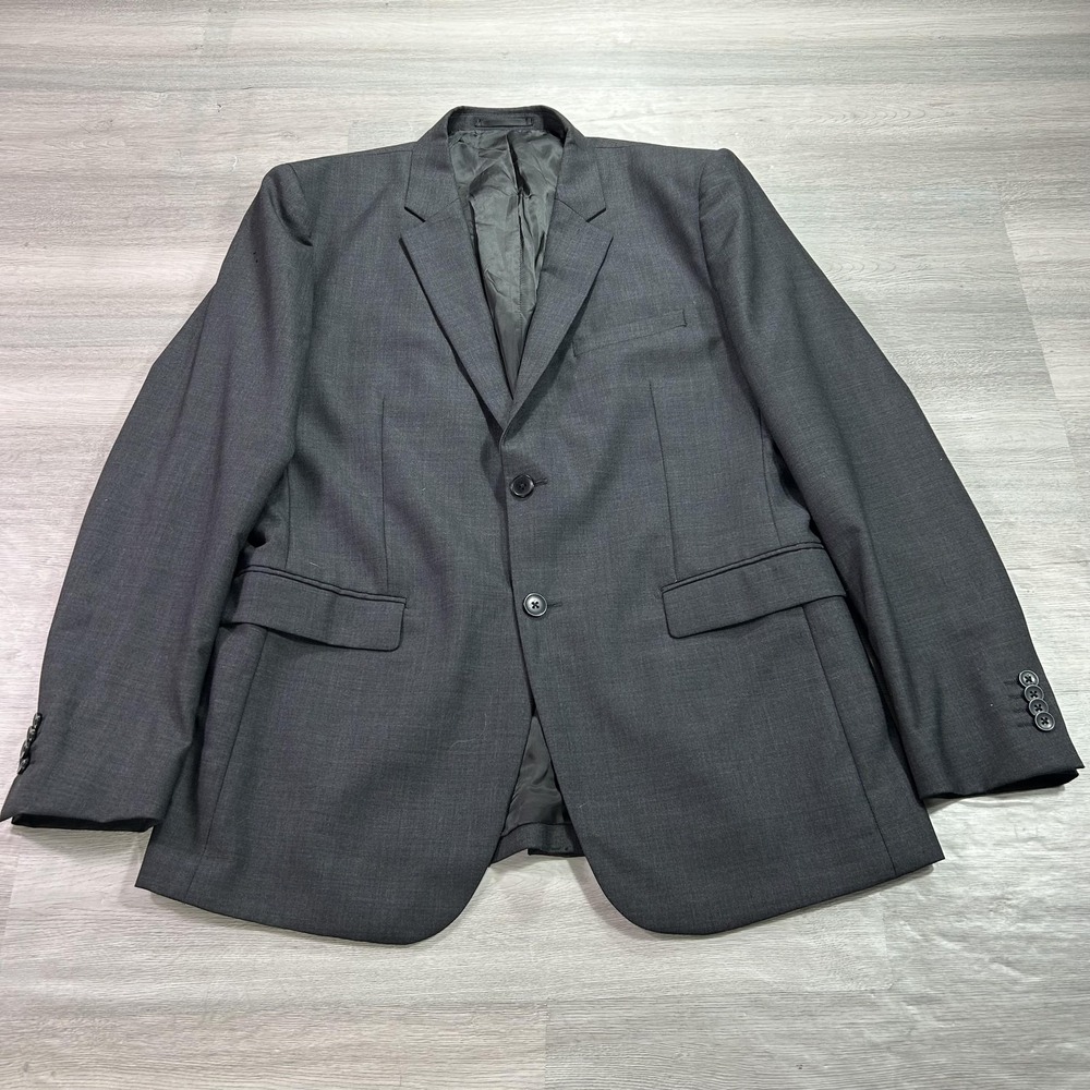 Theory Blazer Mens 42R Gray Wool Suit Sport Coat Jacket Two Button Formal